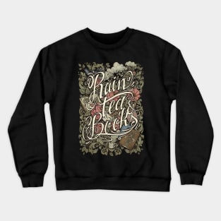 Rain, Tea & Books - Color Crewneck Sweatshirt